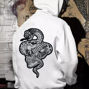 Κεντημένη πολυεστερική ραφή με αυτοκόλλητο πίσω για παλτά και τσάντες — μοτίβα κρανίο, μαϊμού και φίδι