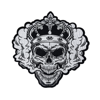 Κεντημένη πολυεστερική ραφή με αυτοκόλλητο πίσω για παλτά και τσάντες — μοτίβα κρανίο, μαϊμού και φίδι