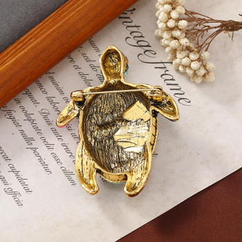 Καρφίτσα από κράμα με θέμα την χελώνα, ρετρό στυλ, φινίρισμα με σταγόνες λαδιού, κατάλληλη για ανδρικές και γυναικείες διακοσμήσεις