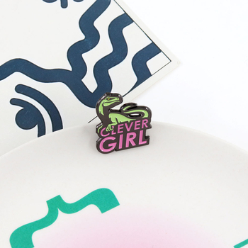 Jurassic Park διακοσμητική καρφίτσα σε σχήμα δεινοσαύρου — σμάλτο, κράμα, διακόσμηση, unisex