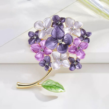 Καρφίτσα από κράμα • Γυναικείο στυλ Ιαπωνίας και Νότιας Κορέας • Σχήμα: λουλούδι • Ψημένο εμαγιέ φινίρισμα