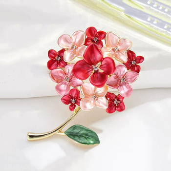 Καρφίτσα από κράμα • Γυναικείο στυλ Ιαπωνίας και Νότιας Κορέας • Σχήμα: λουλούδι • Ψημένο εμαγιέ φινίρισμα