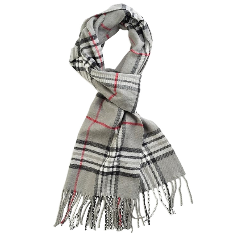 Șal cu construcție warp-knit, cald pentru patru sezoane, minimalist, casual, de afaceri și versatil