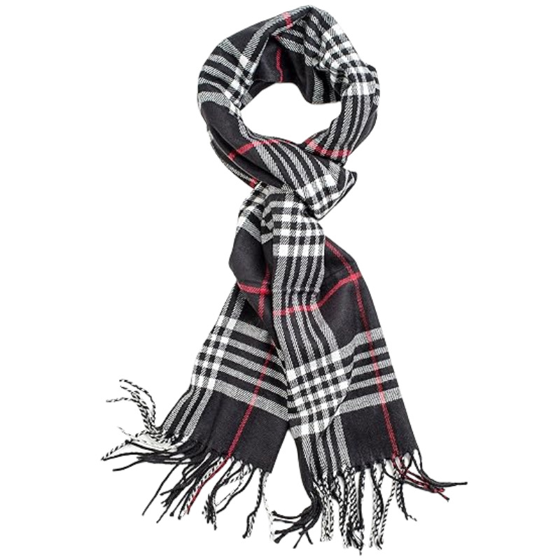 Șal cu construcție warp-knit, cald pentru patru sezoane, minimalist, casual, de afaceri și versatil