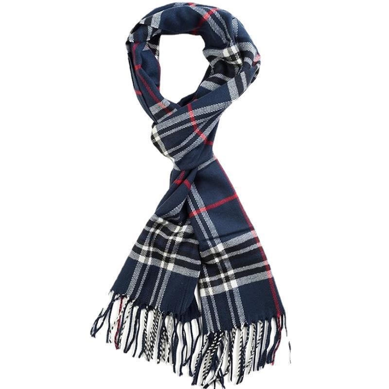 Șal cu construcție warp-knit, cald pentru patru sezoane, minimalist, casual, de afaceri și versatil