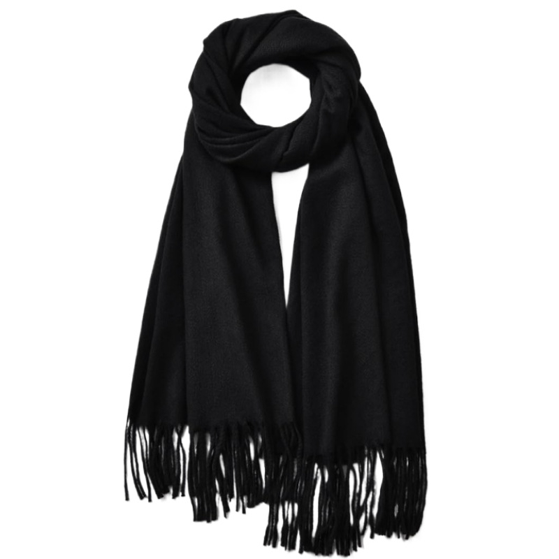 Șal cu construcție warp-knit, cald pentru patru sezoane, minimalist, casual, de afaceri și versatil