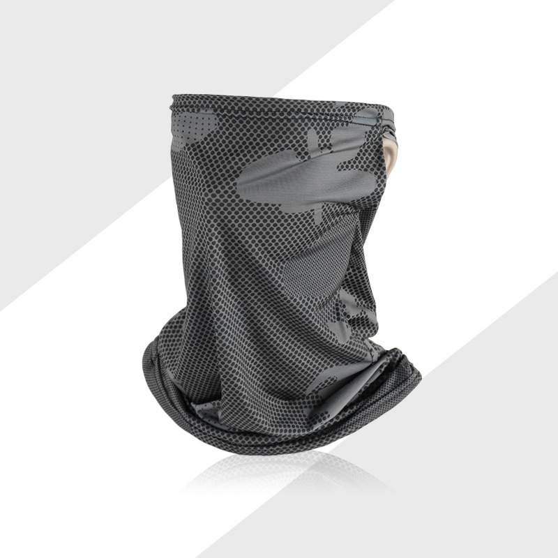 Κασκόλ κεφαλής από μετάξι πάγου με προστασία από τον ήλιο, κουκούλα με αυτιά και μάσκα ποδηλάτου – Unisex, WOTI