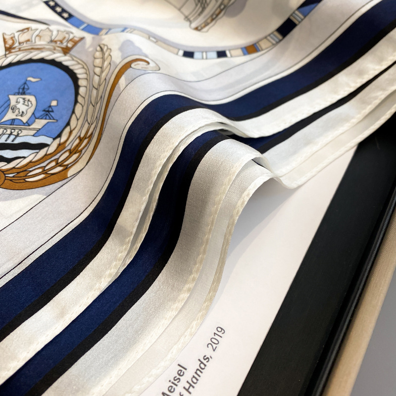 Mulberry Silk Square Scarf - Plain Weave, Hangzhou Origin, Spring 2022