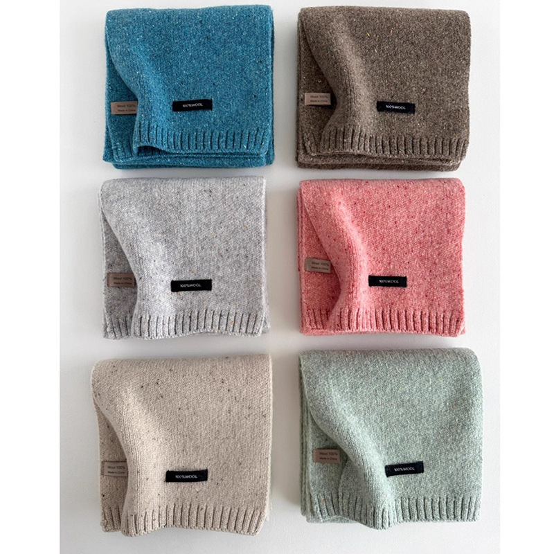 Șal din lână 100% lână, tricotat warp, călduros pentru iarnă, origine Jinhua