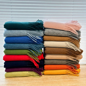 Ženski šal od 100% vune, warp pleteni, topao zimi, srednje dužine, svestran