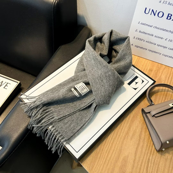 Ženski šal od 100% vune, warp pleteni, topao zimi, srednje dužine, svestran