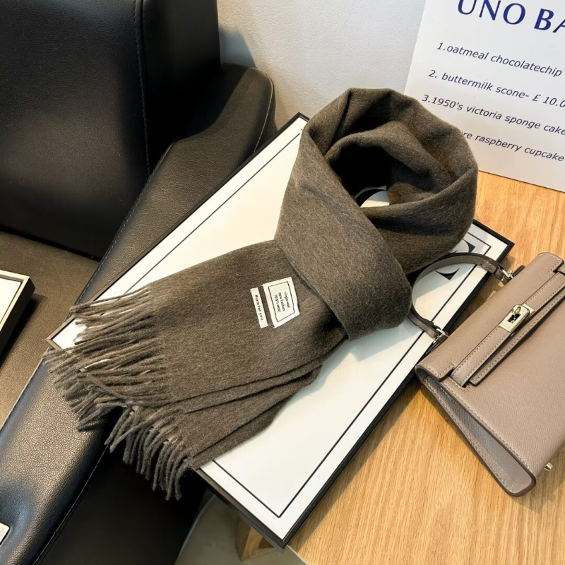 Ženski šal od 100% vune, warp pleteni, topao zimi, srednje dužine, svestran