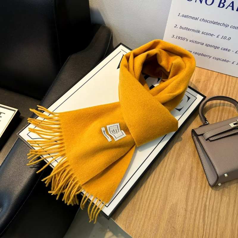 Ženski šal od 100% vune, warp pleteni, topao zimi, srednje dužine, svestran