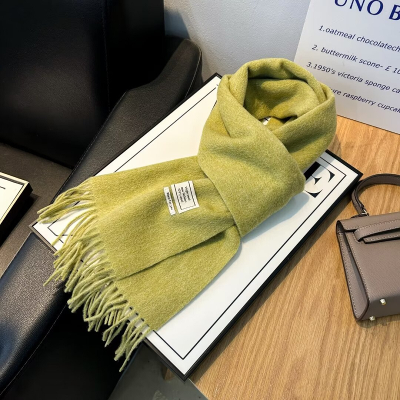 Ženski šal od 100% vune, warp pleteni, topao zimi, srednje dužine, svestran