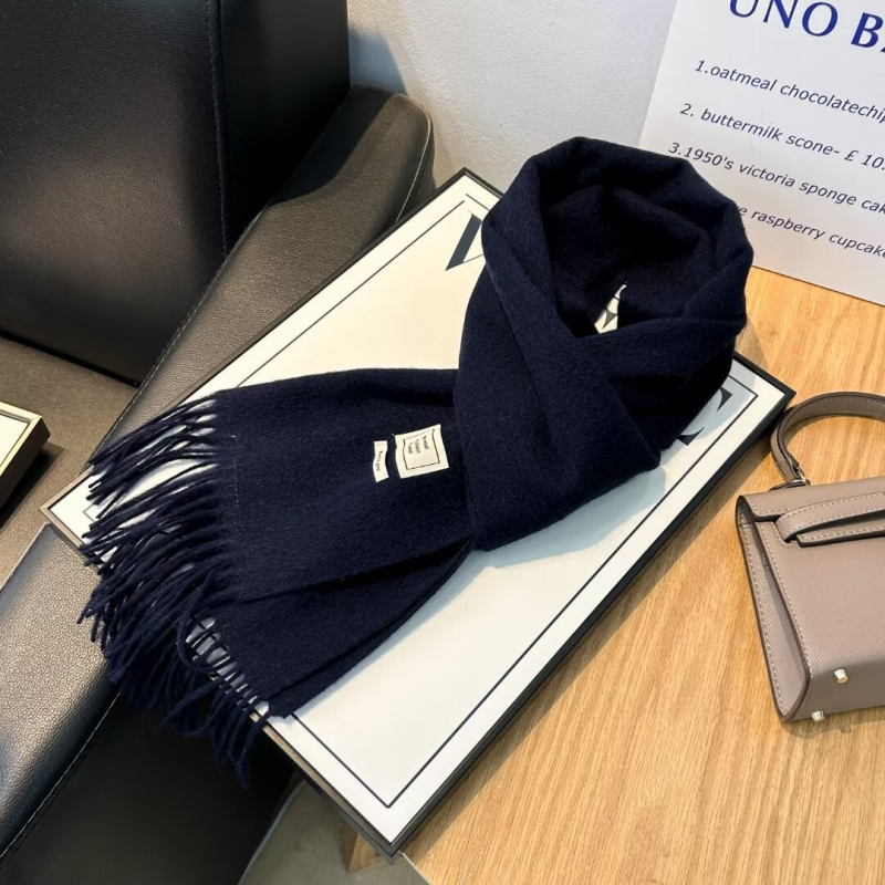 Ženski šal od 100% vune, warp pleteni, topao zimi, srednje dužine, svestran