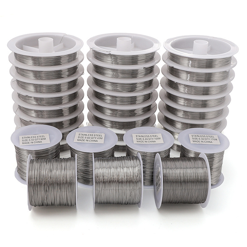 Set sârmă pentru mărgele – sârmă din oțel moale 0.2–0.6 mm pentru DIY mărgele, primăvara 2021