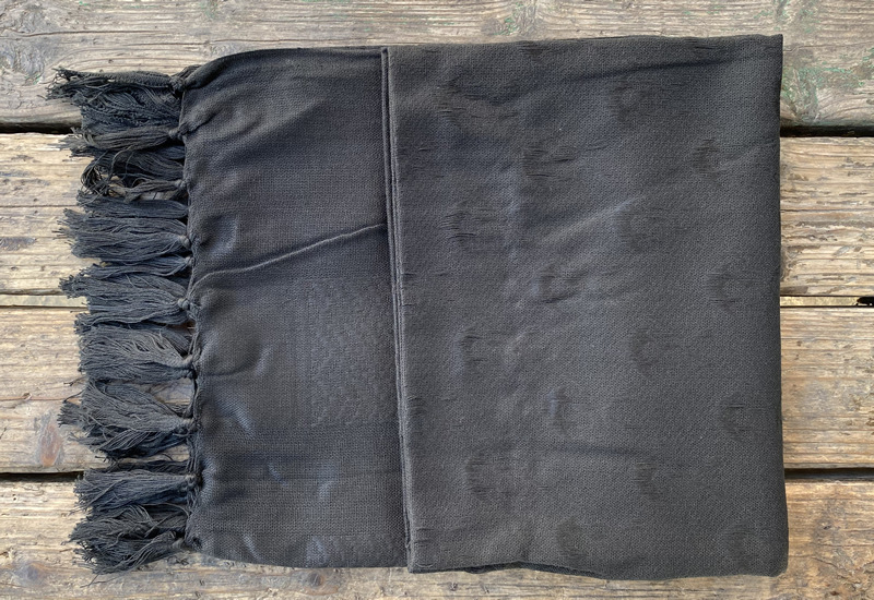 Army Eagle kvadratni šal s uzorkom lubanje, pamuk, warp-knit tkanina, jacquard, za vanjsku upotrebu, retro etno stil