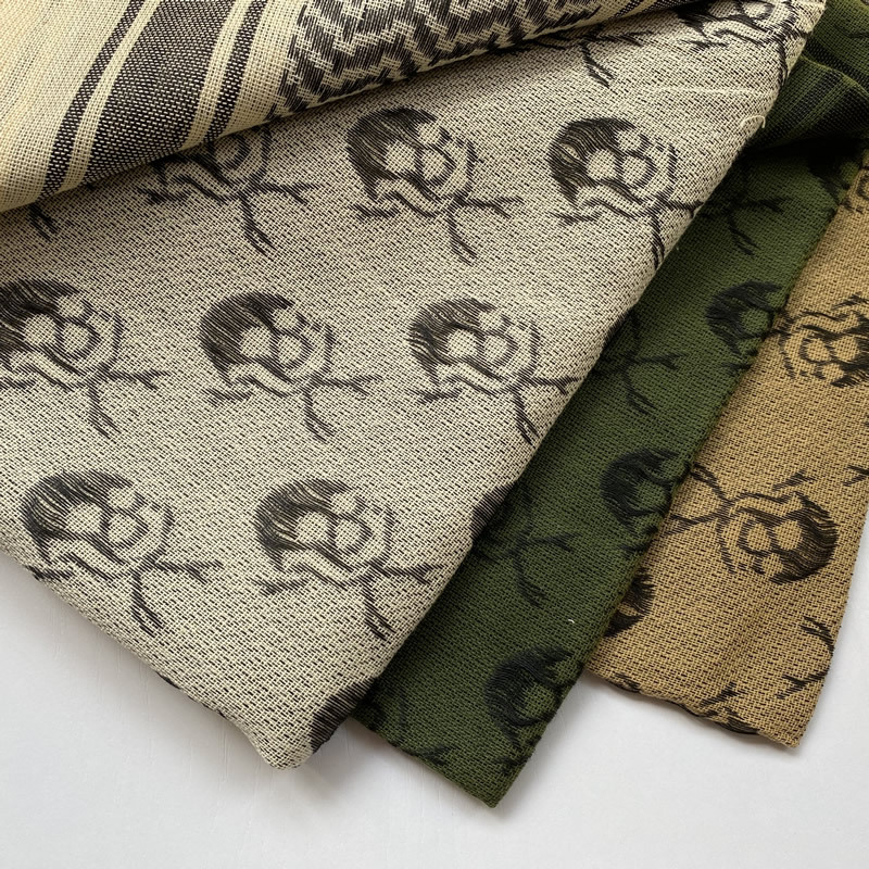 Army Eagle kvadratni šal s uzorkom lubanje, pamuk, warp-knit tkanina, jacquard, za vanjsku upotrebu, retro etno stil