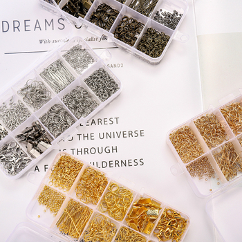 DIY κιτ κατασκευής κοσμημάτων: μεταλλικά εξαρτήματα για κολιέ με κούμπωμα και επέκταση, επίστρωση ηλεκτροπλατίου, σετ