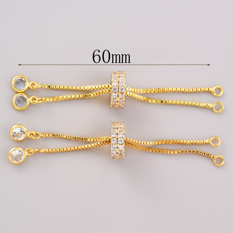 Lanț de extindere pentru bijuterii DIY pentru colier cu perle – cupru, placare electrolitică, design original, model retro