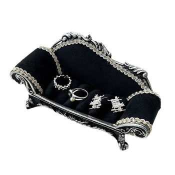 Βάση κοσμημάτων σε μορφή μοντέλου, διπλό επίπεδο, μεταλλική κατασκευή, βορειοευρωπαϊκό στυλ, για κολιέ και βραχιόλια