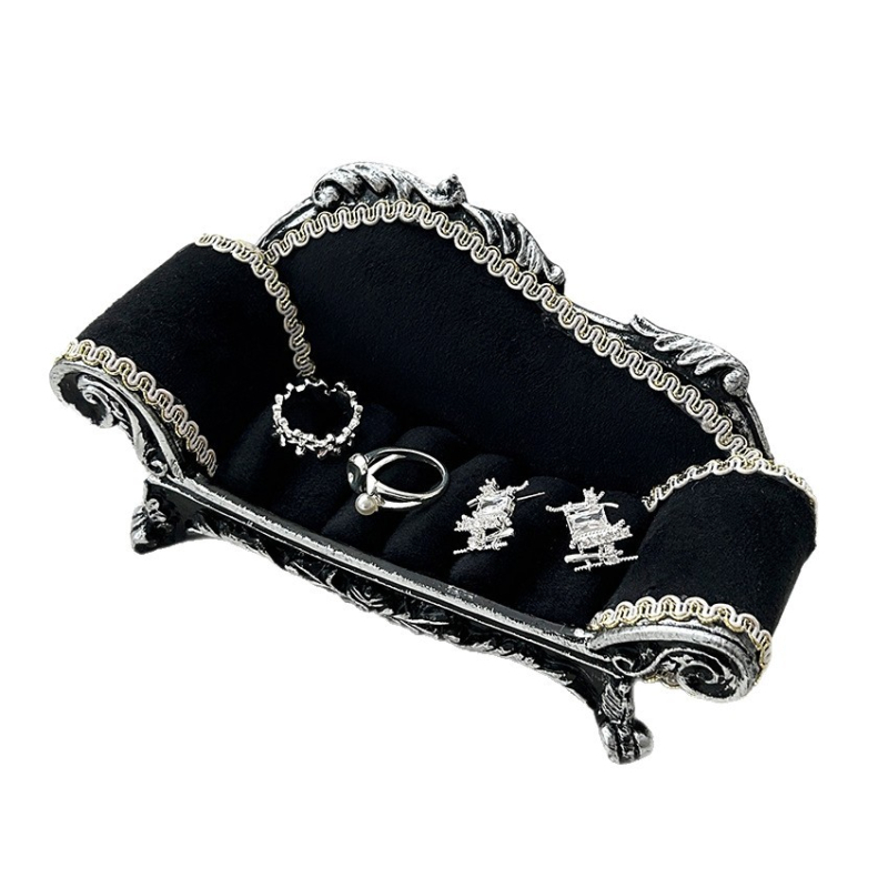 Стойка за бижута с моделна форма, двойно ниво, железен материал, нордичен стил, за колиета и гривни