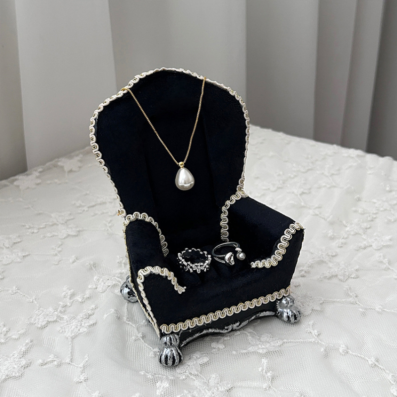 Modelio formos papuošalų laikiklis, dviejų sluoksnių, geležies medžiaga, nordiško stiliaus, skirtas grandinėms ir apyrankėms