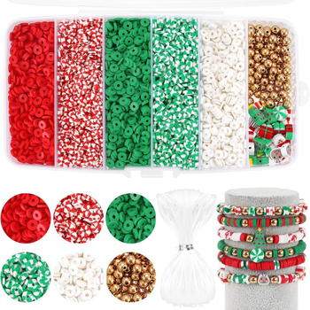 Набор спейсъри за мъниста от полимерна глина за DIY бижута, обработка със спрей масло, лято 2024