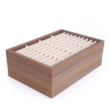 Δίσκος προβολής βραχιολιών από PVC, ορθογώνιος, μονόστρωτος, πολυτελής οργανωτής κοσμημάτων