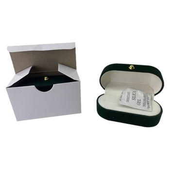 Xuhui Κουτί Κοσμημάτων – επένδυση από μαργαριταρένιο βελούδο, σκληρός συνθετικός υλικό, για δαχτυλίδια και σκουλαρίκια, κουτί συσκευασίας