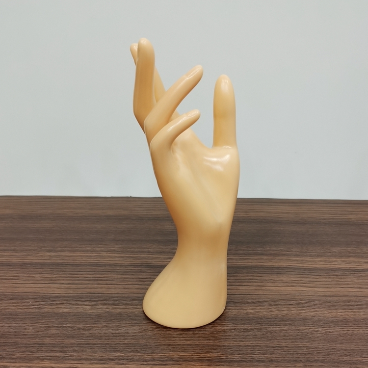 Bezšuvju PVC rokas modelis DIY juvelierizstrādājumu rekvizītiem – sievietes rokas forma