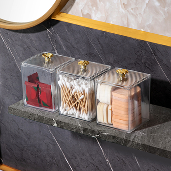 Κουτί Αποθήκευσης Μπατονέτων Καλλυντικών, PET Πλαστικό, Μοντέλο 6390, Προστασία από Σκόνη, Οργανωτής Μακιγιάζ για Υπνοδωμάτιο και Μπάνιο