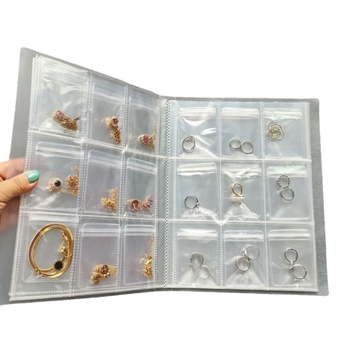 Βιβλίο αποθήκευσης κοσμημάτων, PP υλικό, 8+ στρώσεις, επιτραπέζιος οργανωτής, πολυλειτουργικό, προστασία από σκόνη και υγρασία, αντιοξείδωση