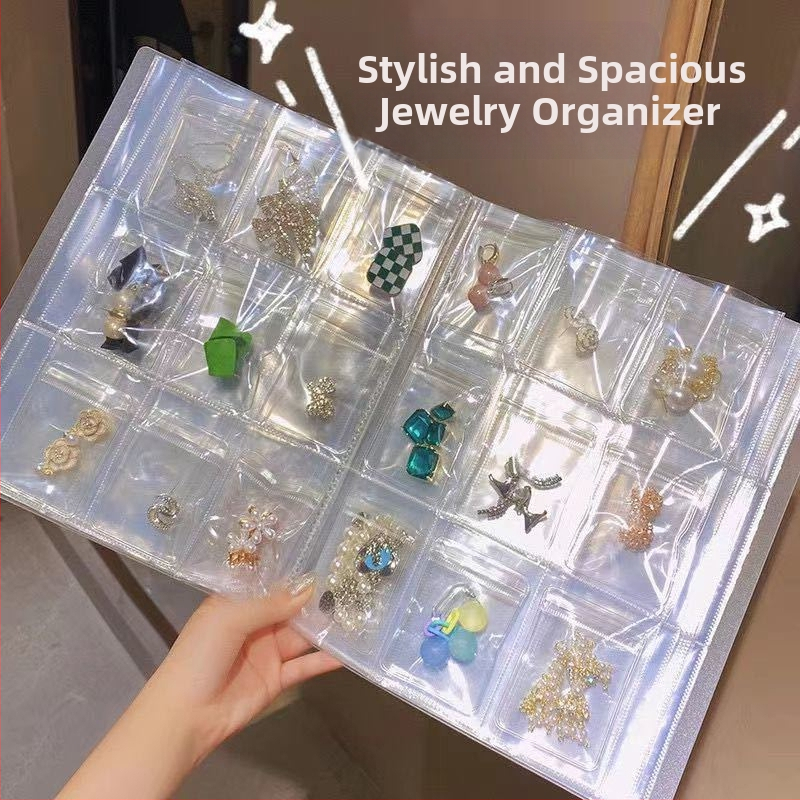 Βιβλίο αποθήκευσης κοσμημάτων, PP υλικό, 8+ στρώσεις, επιτραπέζιος οργανωτής, πολυλειτουργικό, προστασία από σκόνη και υγρασία, αντιοξείδωση