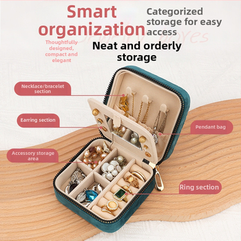 Βελούδινο φορητό κουτί κοσμημάτων για σκουλαρίκια και δαχτυλίδια, φλανελ κουτί κοσμημάτων, Ντονγκουάν, Κίνα, λιανική συσκευασία σε χαρτόνι