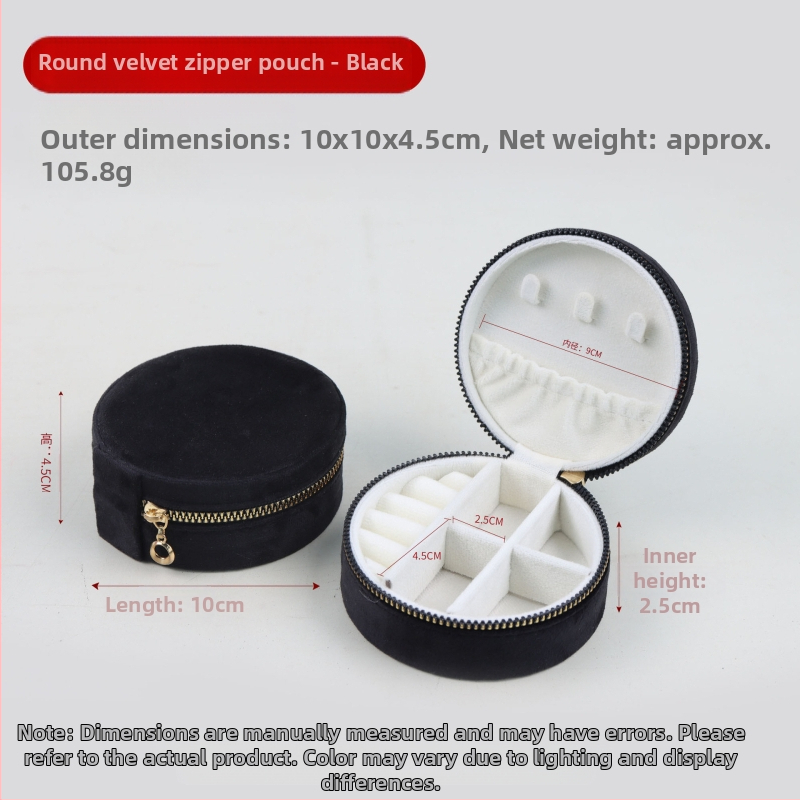 Βελούδινο φορητό κουτί κοσμημάτων για σκουλαρίκια και δαχτυλίδια, φλανελ κουτί κοσμημάτων, Ντονγκουάν, Κίνα, λιανική συσκευασία σε χαρτόνι