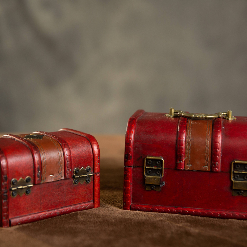 Cutie de bijuterii, din lemn, în stil chinezesc