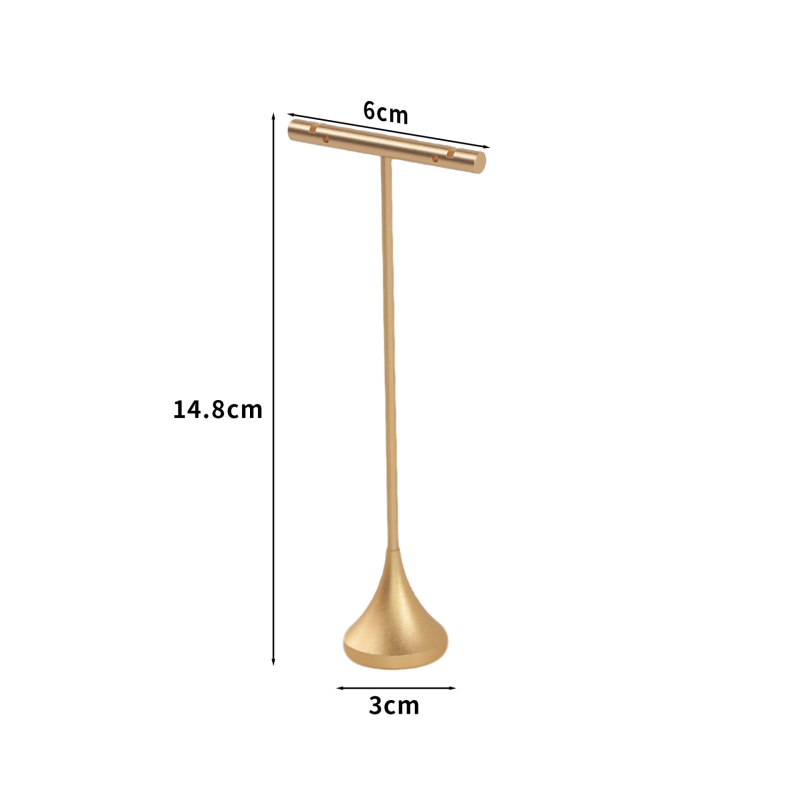 Držač za nakit, metalni, geometrijski oblik, željezna umjetnost, vrhunski dojam