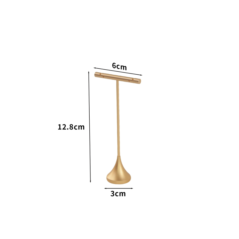 Držač za nakit, metalni, geometrijski oblik, željezna umjetnost, vrhunski dojam