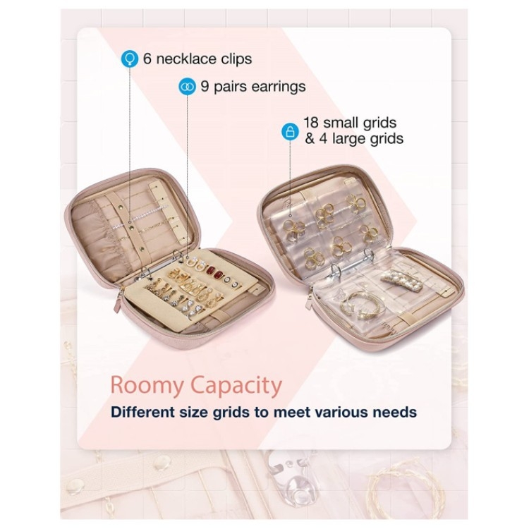 Geantă de bijuterii APJ314 - poliester, clutch, stil coreean, moale, personalizabil