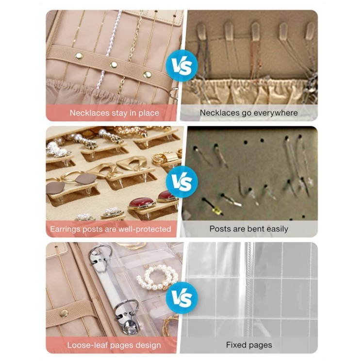 Geantă de bijuterii APJ314 - poliester, clutch, stil coreean, moale, personalizabil