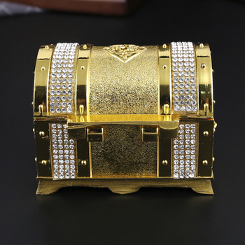 Κουτί αποθήκευσης κοσμημάτων από κράμα ψευδάργύρου, ευρωπαϊκού στιλ ρετρό κλασικό σχέδιο; μάρκα burronwood; συσκευασία κοσμημάτων; βάρος 0.2