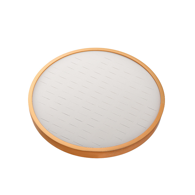 Στήριγμα κοσμημάτων με κυκλικό εκθέτη, πολυχρηστικό, φορητό, αντιοξειδωτικό, επιτραπέζια βάση, κατασκευασμένο από PU δέρμα και κράμα αλουμινίου