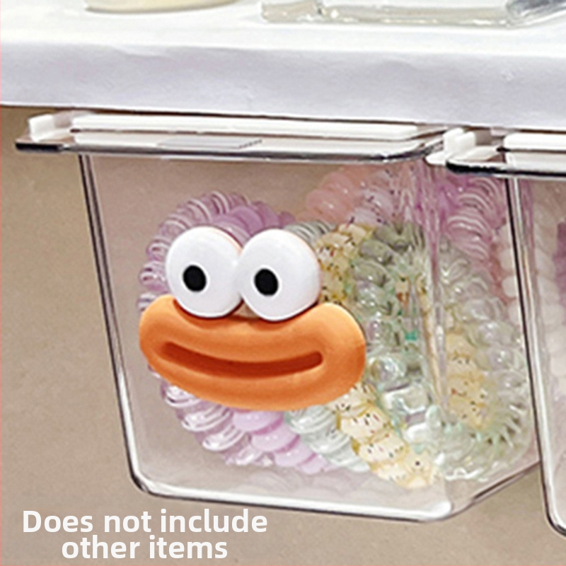 Zem spoguļa atvilktņu uzglabāšanas kārba – jauks karikatūru dizains vannas istabai, plastmasa, putekļu aizsardzība