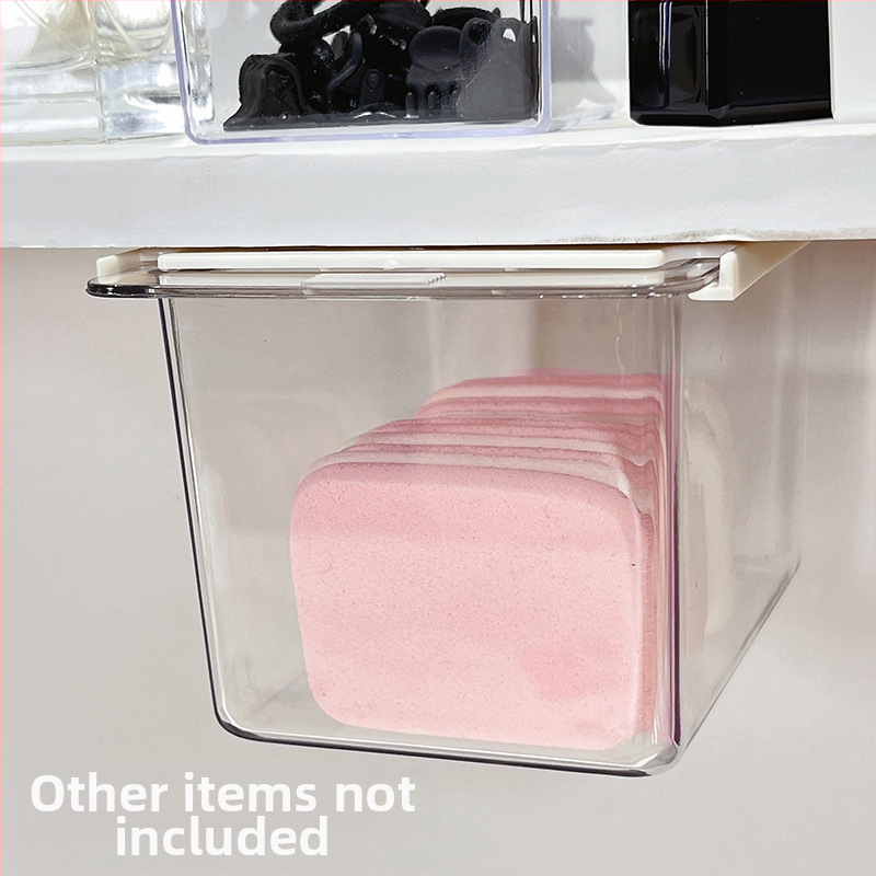 Zem spoguļa atvilktņu uzglabāšanas kārba – jauks karikatūru dizains vannas istabai, plastmasa, putekļu aizsardzība