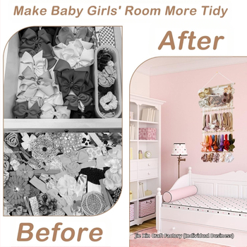 Θήκη κεφαλόδεσμων – ξύλινο/μπαμπού, τοίχο με αναρρόφηση, απλός και μοντέρνος σχεδιασμός, κατάλληλη για αποθήκευση αξεσουάρ μαλλιών στο σαλόνι, κυκλοφόρησε το 2025