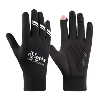 Ανδρικά γάντια προστασίας από τον ήλιο – καλοκαίρι λεπτά, αντιολισθητικά, UV προστασία, γρήγορο στέγνωμα, διαπνοή, ευαισθησία αφής; Ice Silk πολυεστέρας με σπάντεξ