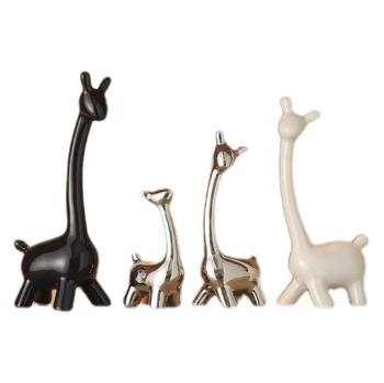 Κεραμική φιγούρα ελαφιού σε μοντέρνο μινιμαλιστικό στυλ, διακοσμητικό για σαλόνι, είσοδο και τηλεοπτικό έπιπλο