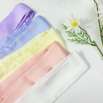 Αξεσουάρ κεφαλής Mo butterfly από σατέν ύφασμα που μοιάζει με μετάξι, λαστιχάκι μαλλιών με γεωμετρικό σχήμα, FD-32, απλό στυλ, Φθινοπωρο 2021