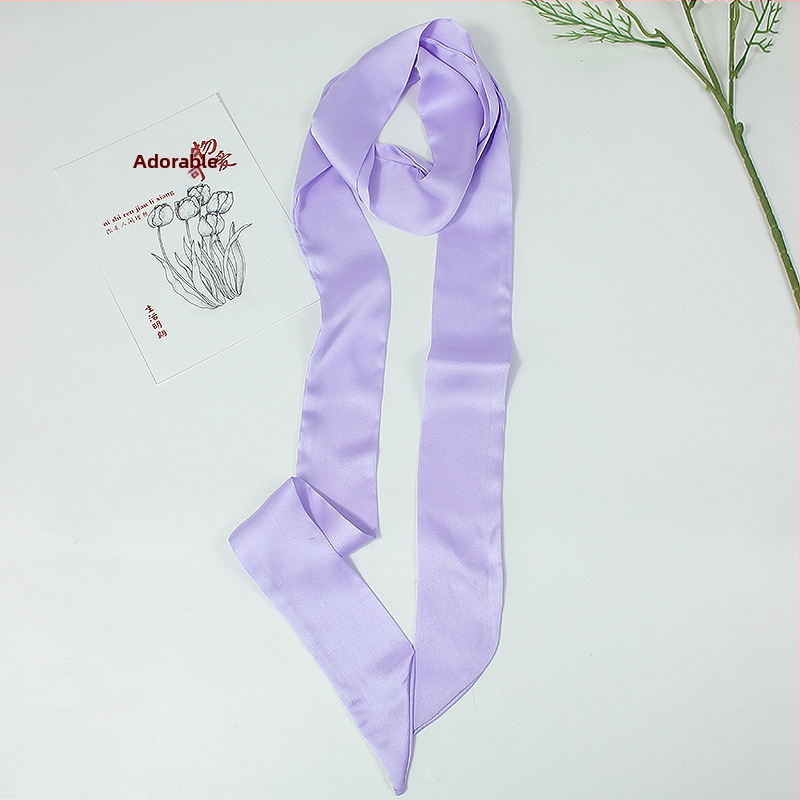 Αξεσουάρ κεφαλής Mo butterfly από σατέν ύφασμα που μοιάζει με μετάξι, λαστιχάκι μαλλιών με γεωμετρικό σχήμα, FD-32, απλό στυλ, Φθινοπωρο 2021